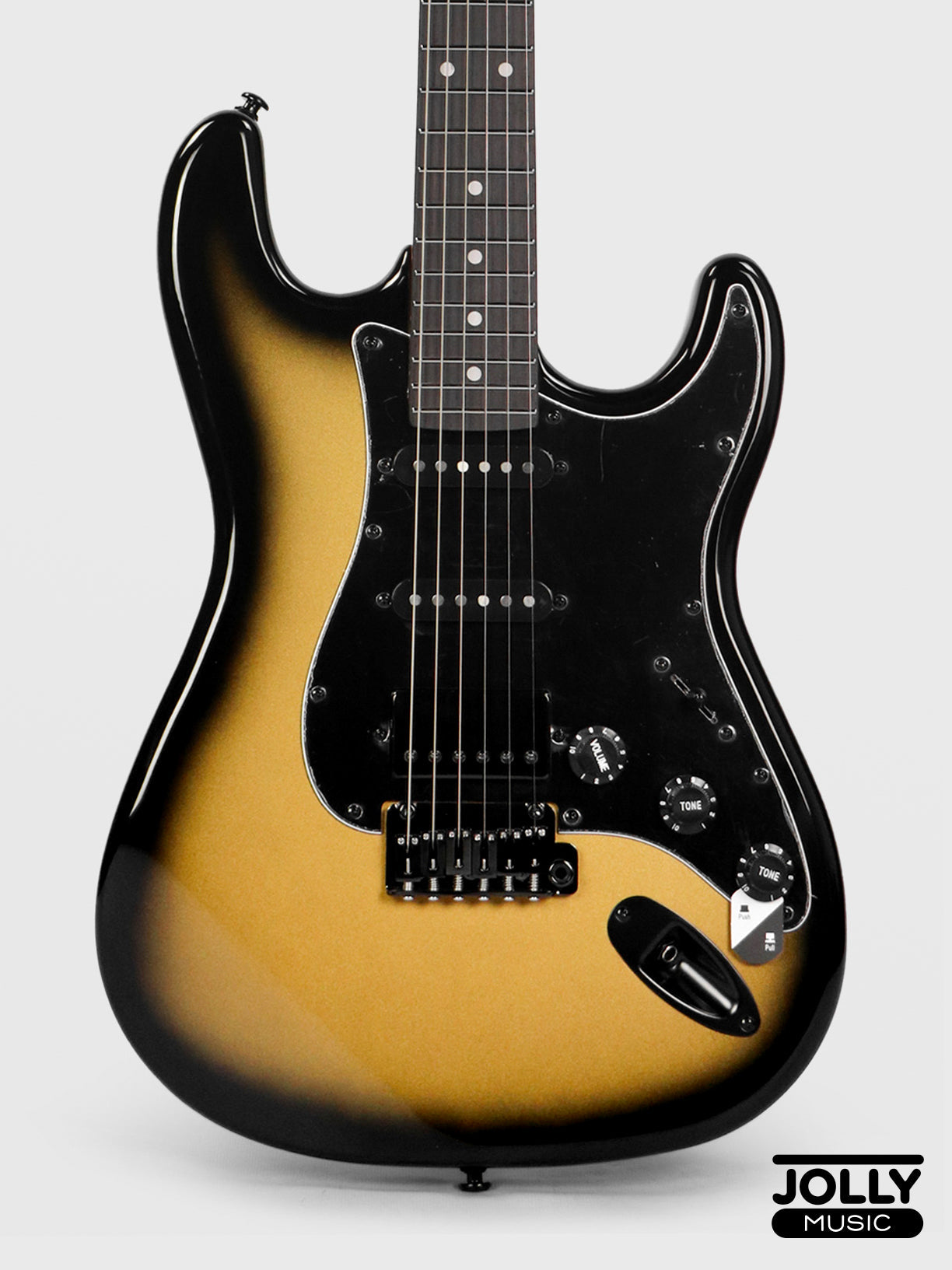 JCraft S-3HC PRO Modern HSS Electric Guitar - Gold Burst Fade
