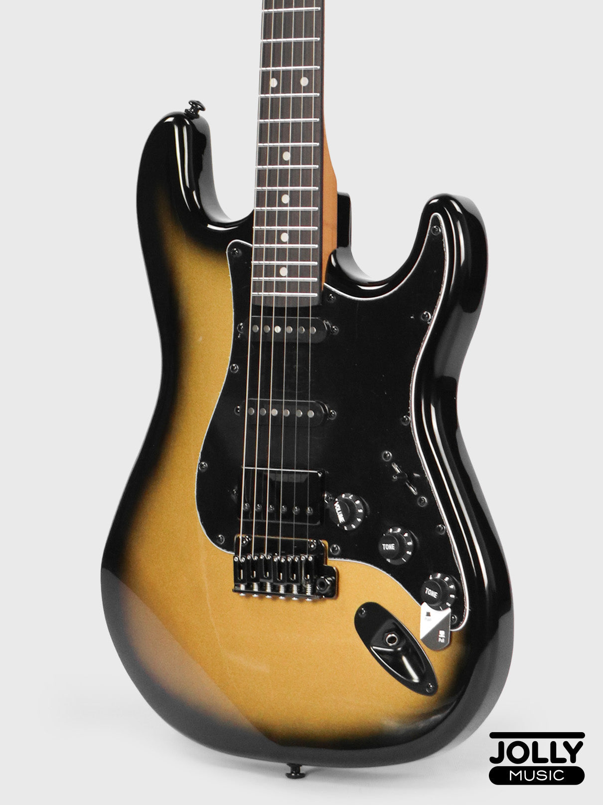 JCraft S-3HC PRO Modern HSS Electric Guitar - Gold Burst Fade