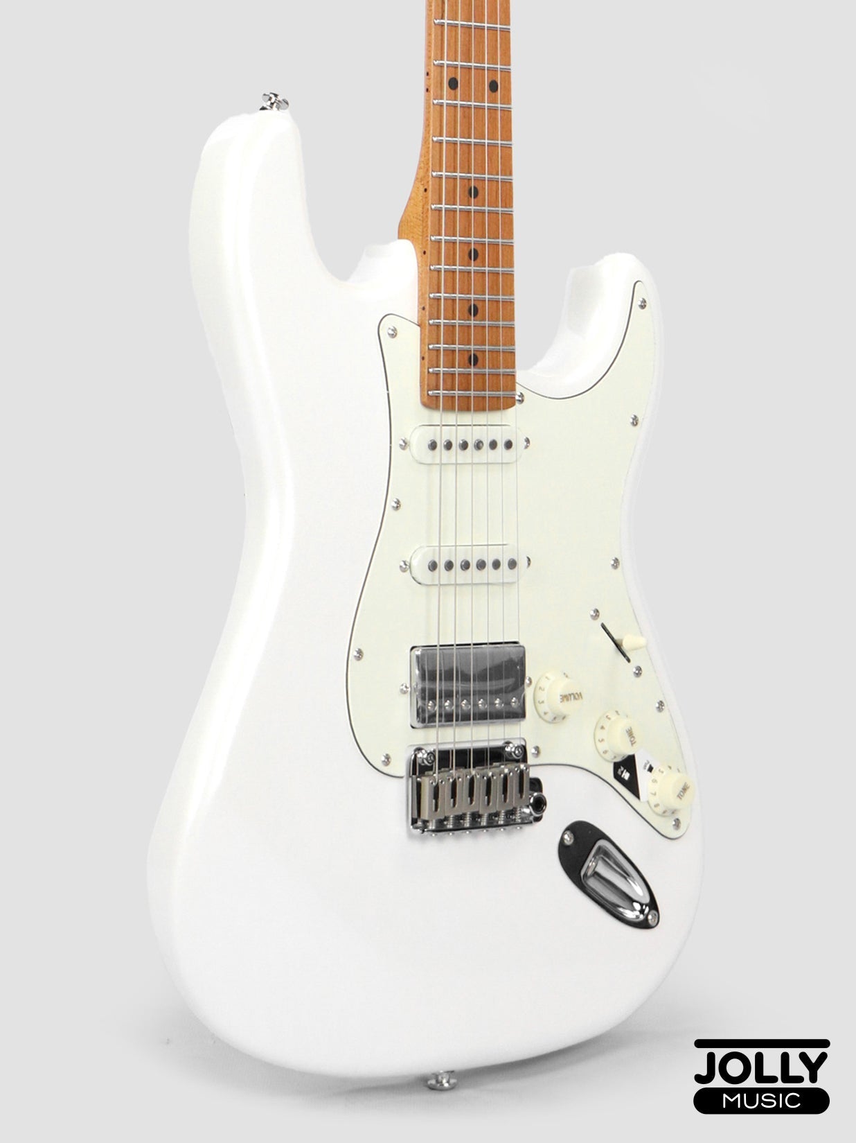 JCraft S-3HC PRO Modern HSS Electric Guitar - Pearl White Metallic