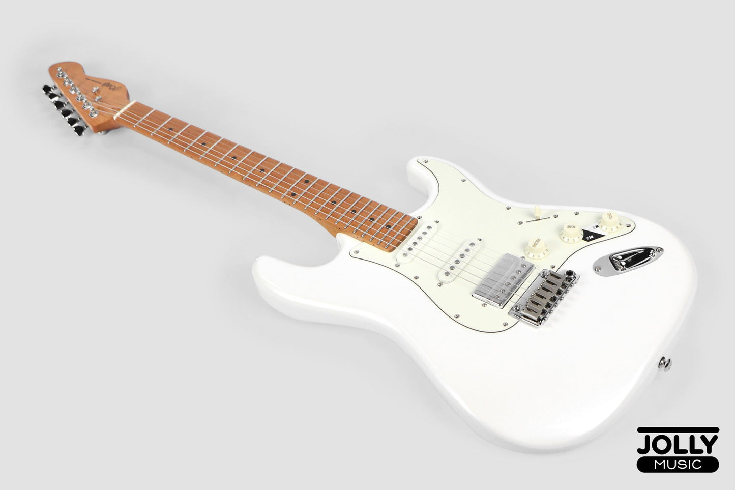 JCraft S-3HC PRO Modern HSS Electric Guitar - Pearl White Metallic