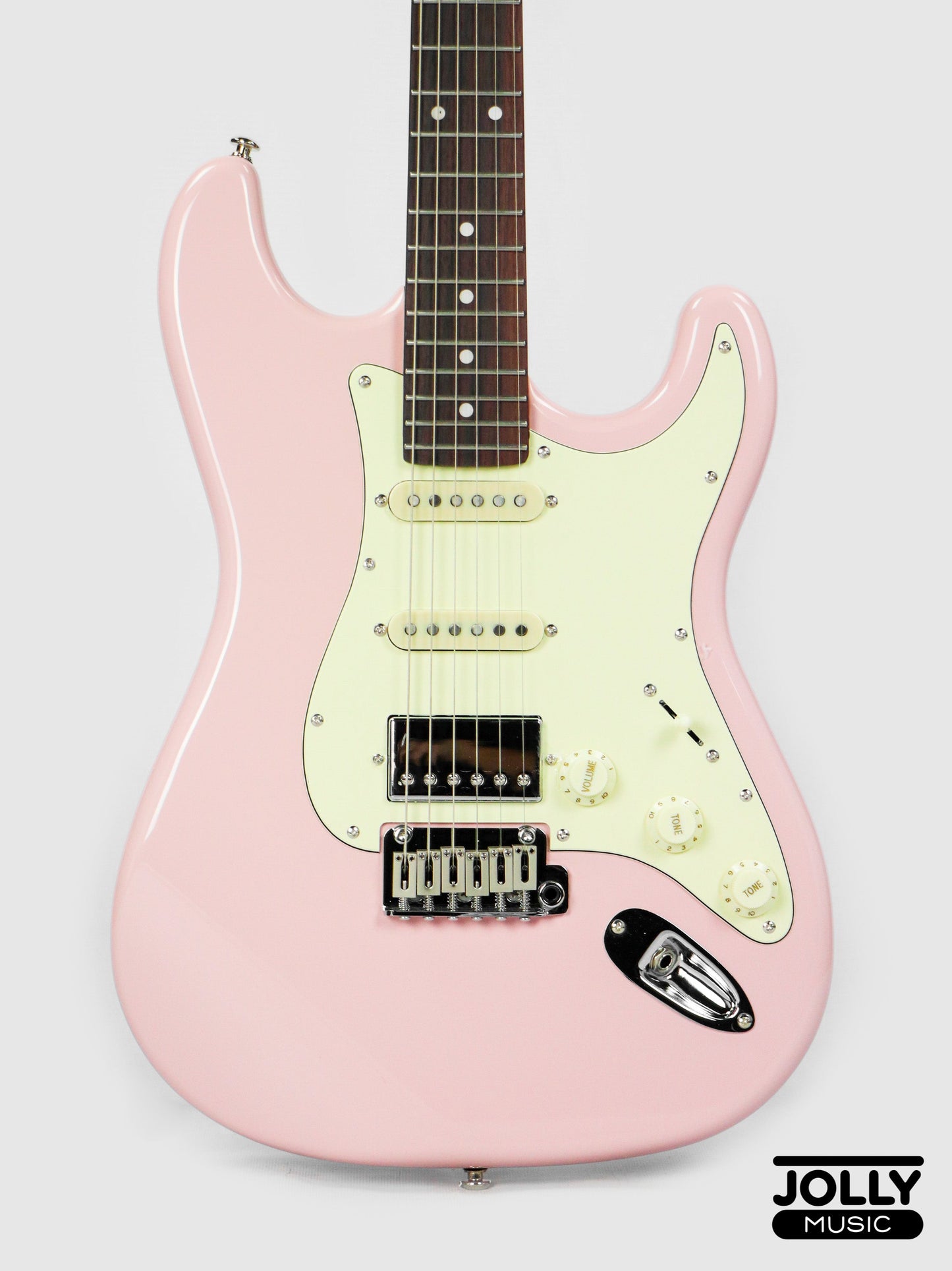 JCraft S-3HC PRO Modern HSS Electric Guitar - Shell Pink