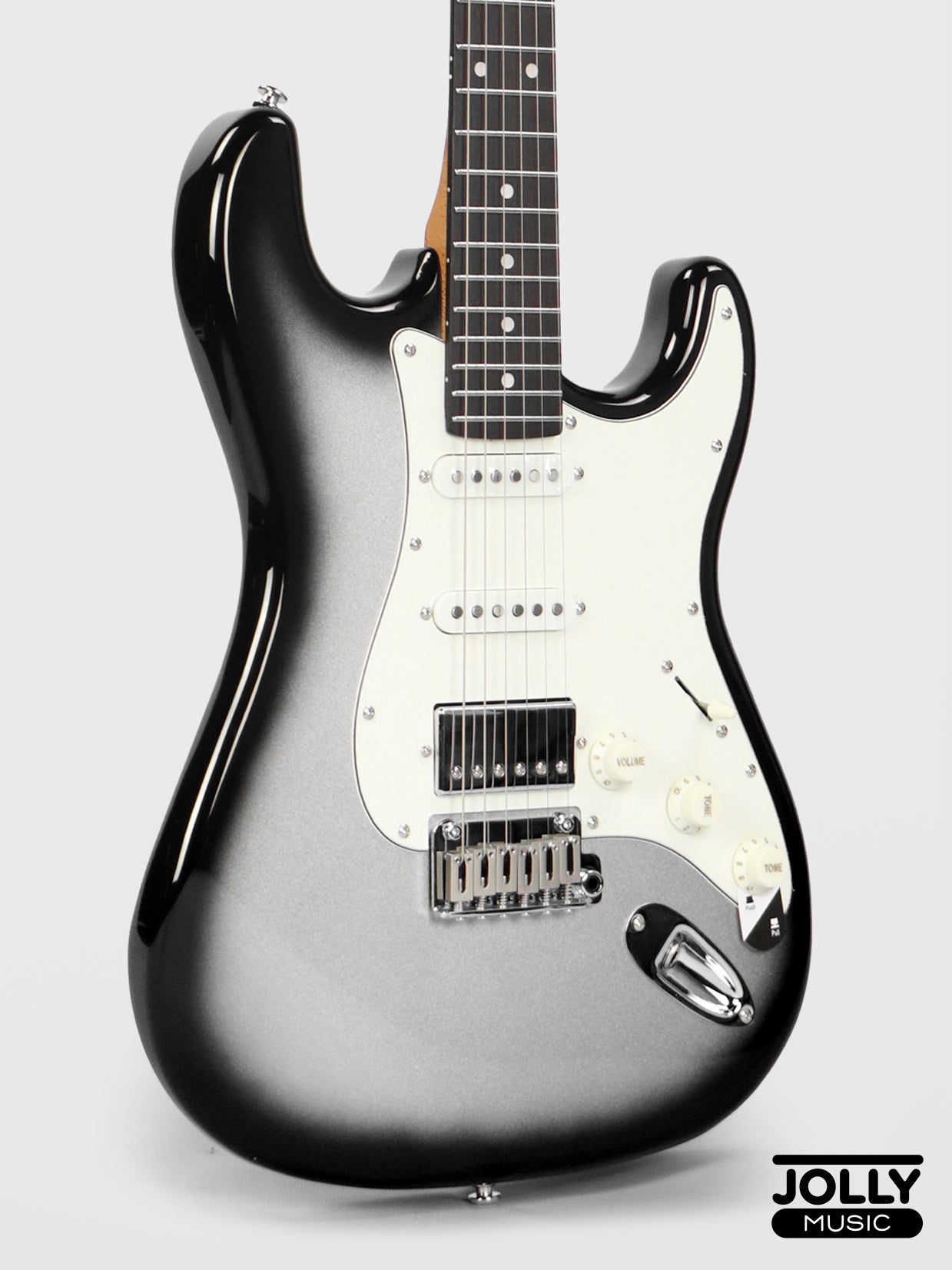 JCraft S-3HC PRO Modern HSS Electric Guitar - Silverburst