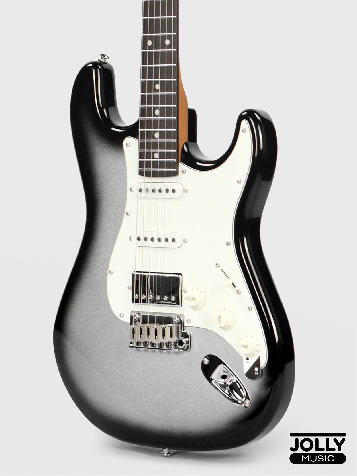 JCraft S-3HC PRO Modern HSS Electric Guitar - Silverburst