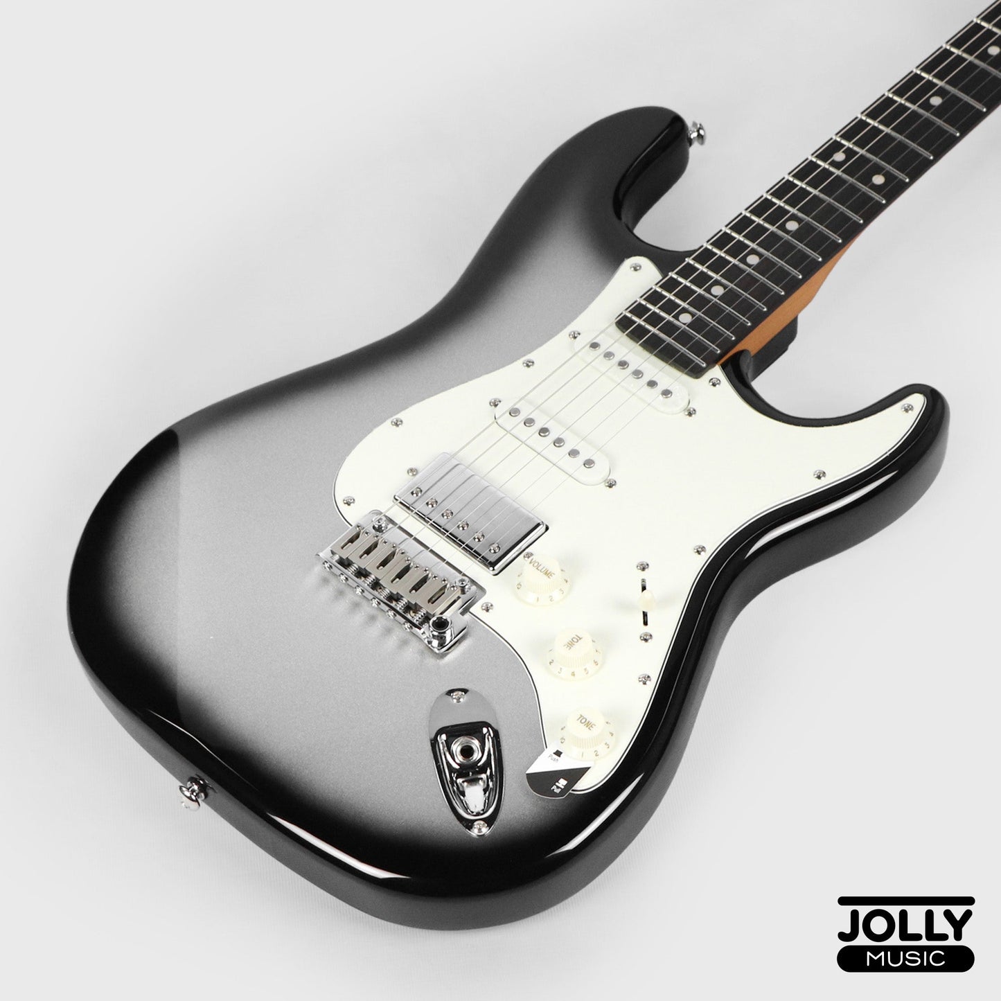 JCraft S-3HC PRO Modern HSS Electric Guitar - Silverburst