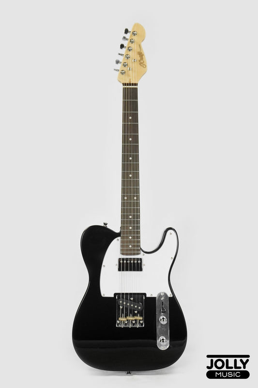 JCraft T-2HC Telecaster Stainless Frets Electric Guitar - Black