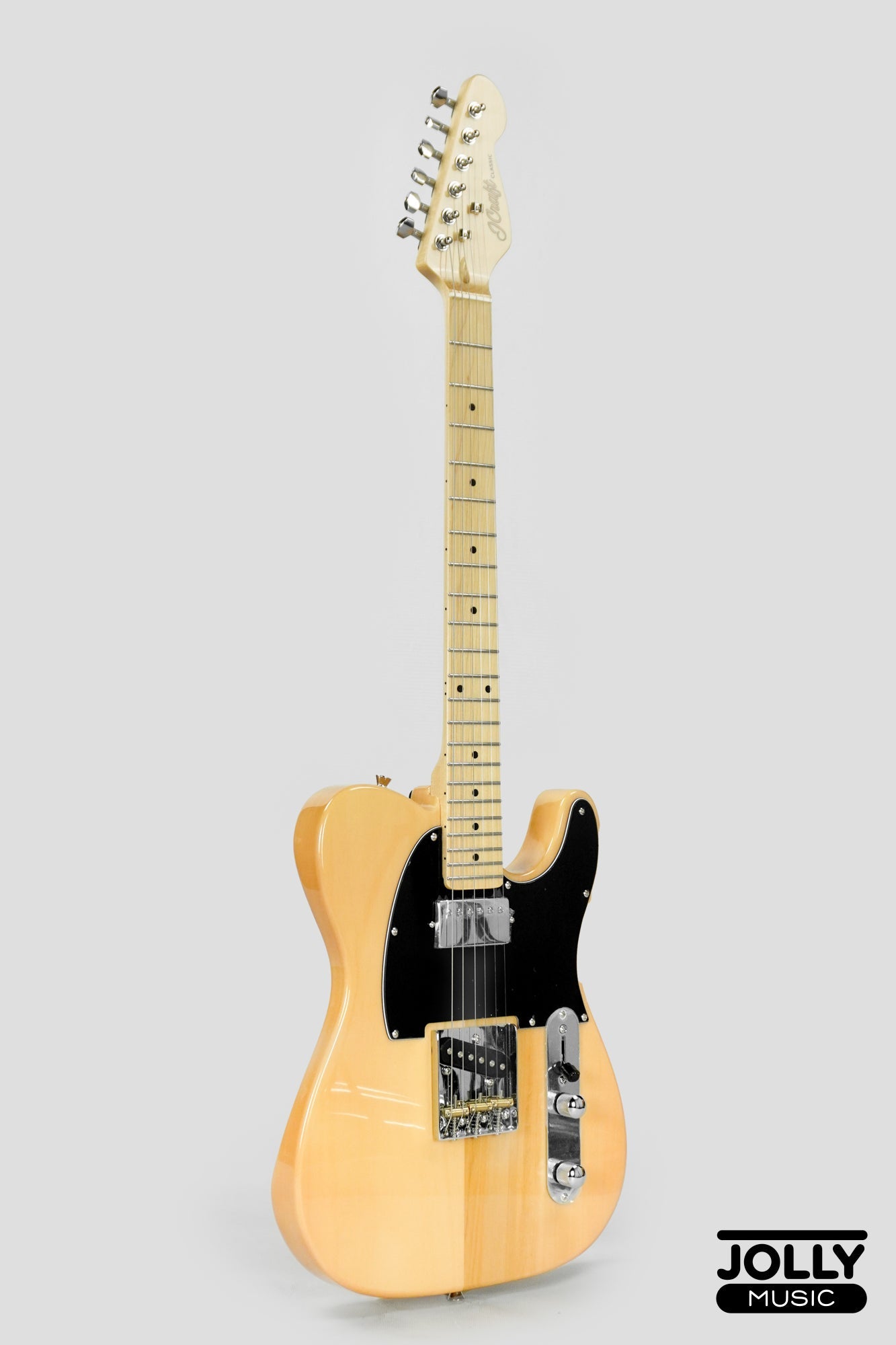 JCraft T-2HC Telecaster Stainless Frets Electric Guitar - Natural