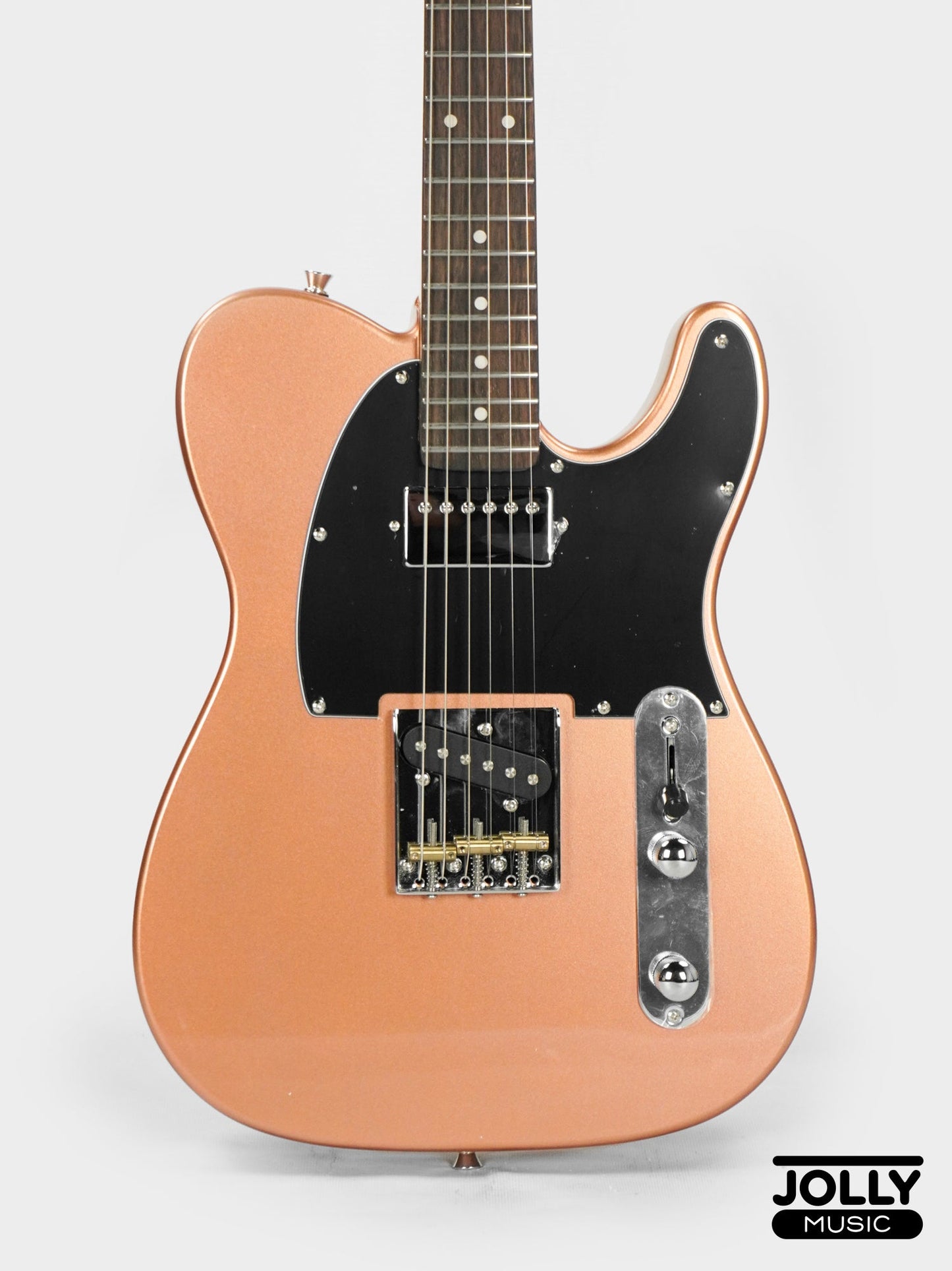 JCraft T-2HC Telecaster Stainless Frets Electric Guitar - Rose Gold