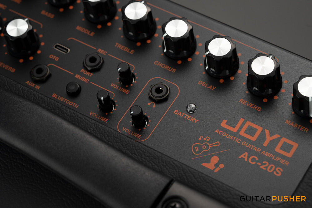 Joyo AC-20S 20-Watt Bluetooth Acoustic Guitar Amplifier w/ Rechargeable Battery