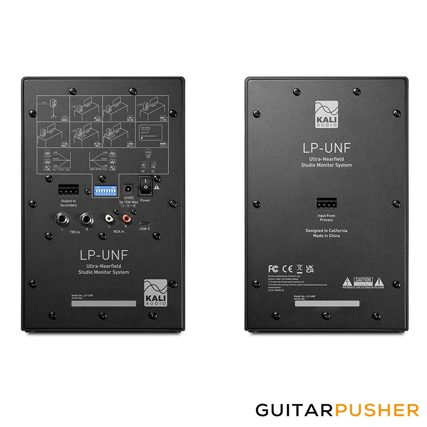 Kali Audio Lone Pine Series LP-UNF Ultra-Nearfield Powered 2-Way Studio Monitor Pair - Black