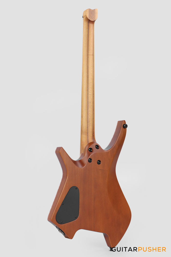 Leeky X-Series X26 Headless Electric Guitar Roasted Basswood Body Wenge Top Roasted Maple Neck - Ocean Fade