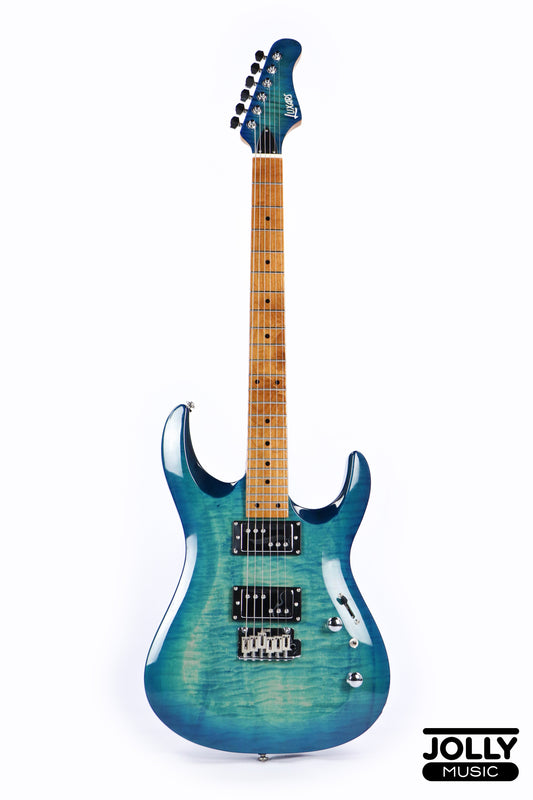 Luxars S-G37-T High Grade Electric Guitar - Trans Blue