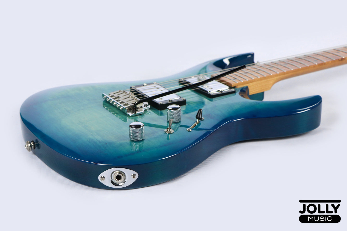Luxars S-G37-T High Grade Electric Guitar - Trans Blue