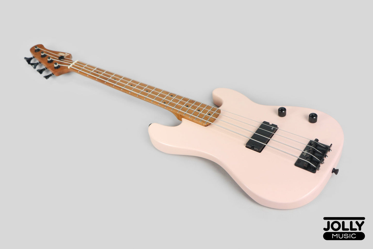 Luxars S-KB20 4-String Mini Bass Guitar - Shell Powder Pink