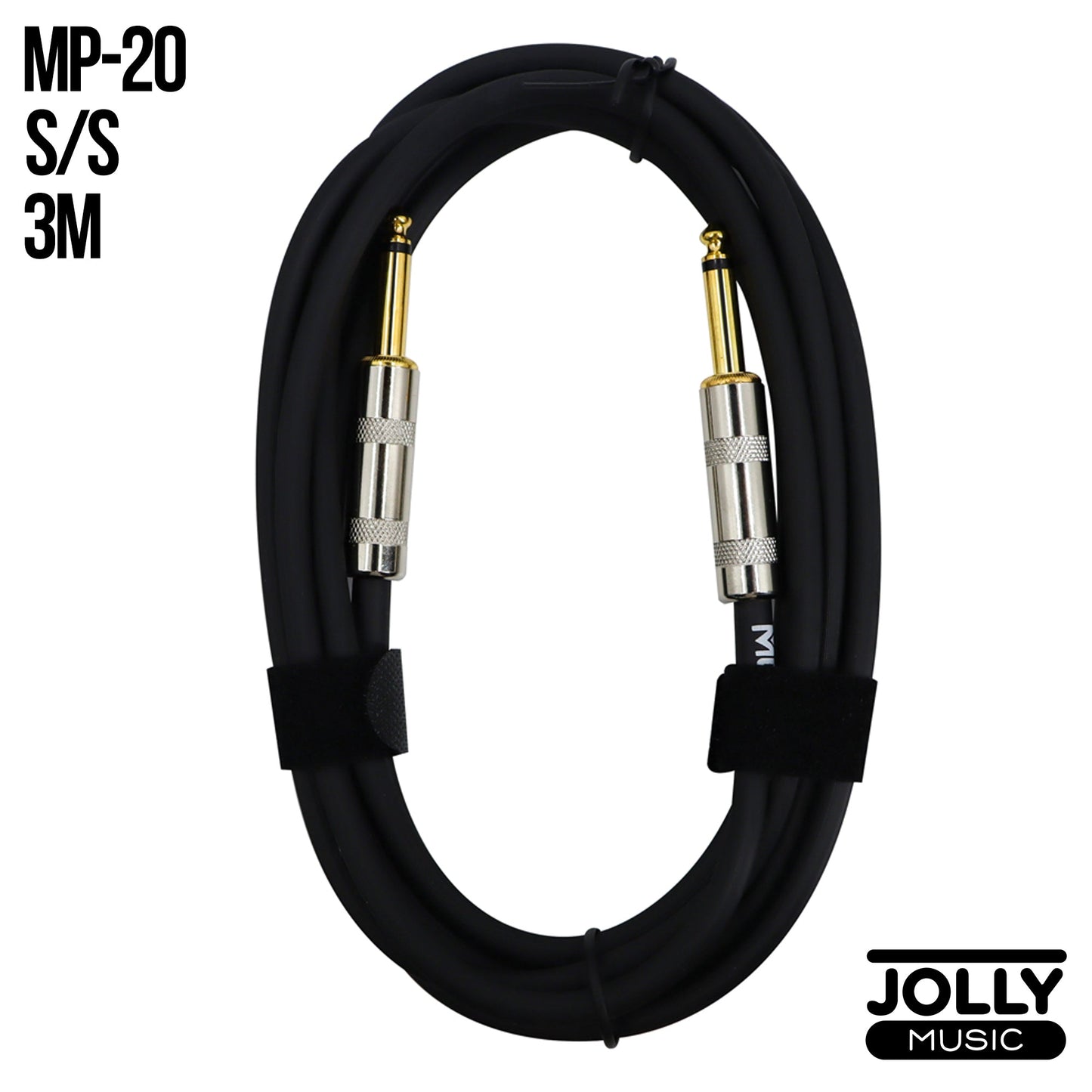 Moge MP20 3M Noise Reduction Musical Instrument Audio Cable (Straight to Straight) - Black