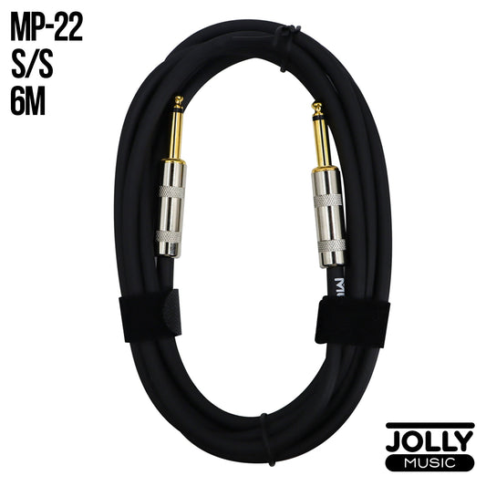 Moge MP22 6M Noise Reduction Musical Instrument Audio Cable (Straight to Straight) - Black