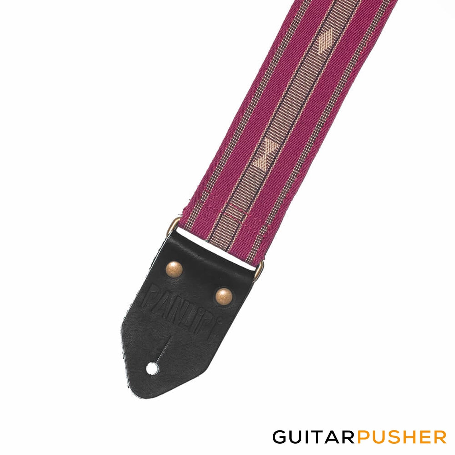 Panlipi Loom Weave Audrey SAG08 Guitar Strap - Burgundy