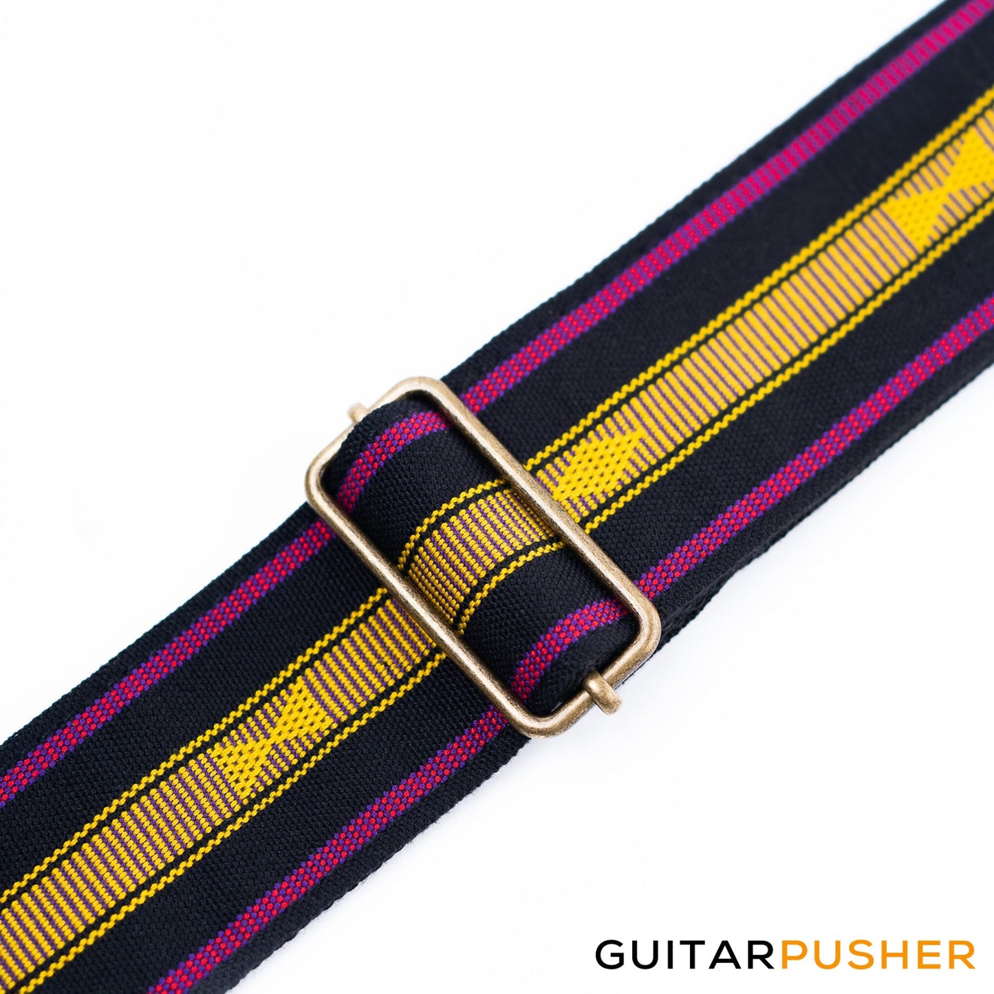 Panlipi Loom Weave Audrey SAG16A Guitar Strap - Black Gold
