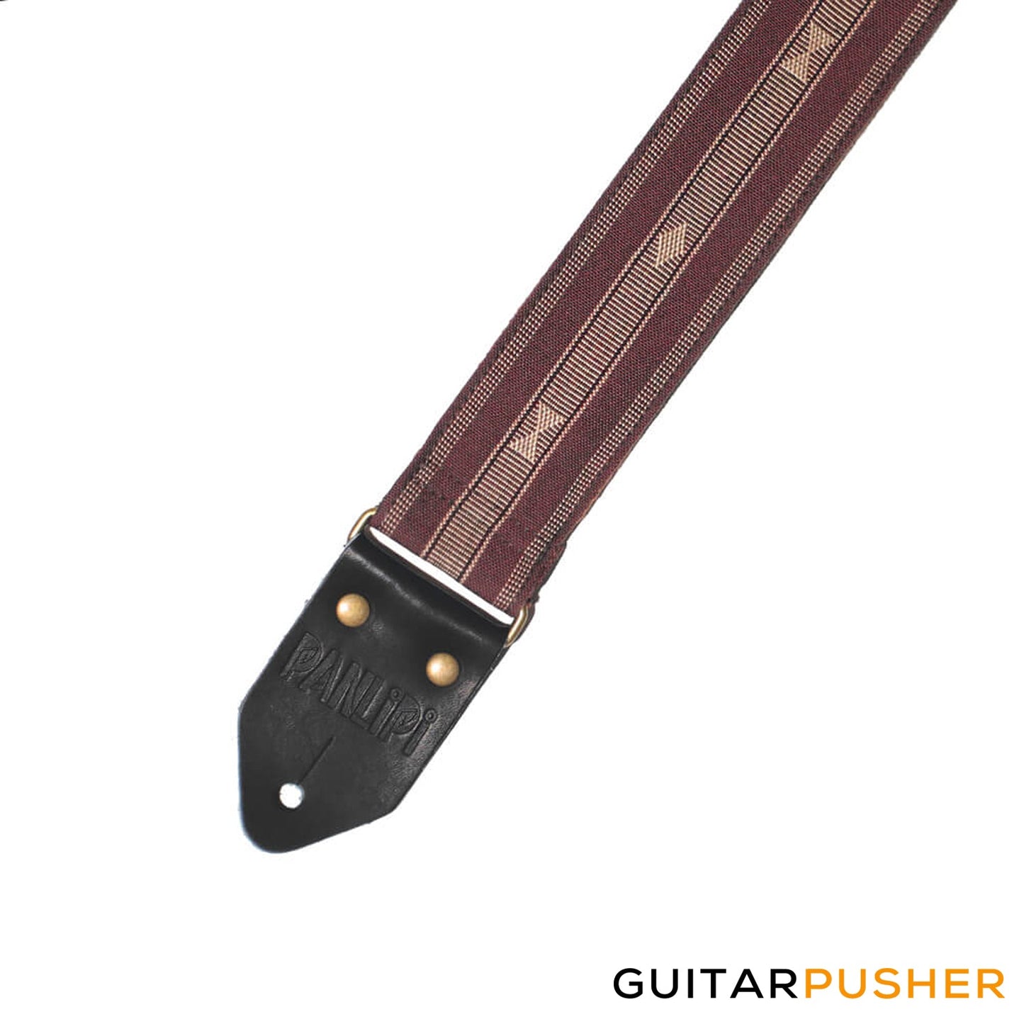 Panlipi Loom Weave Audrey SAG03 Guitar Strap - Choco Beige