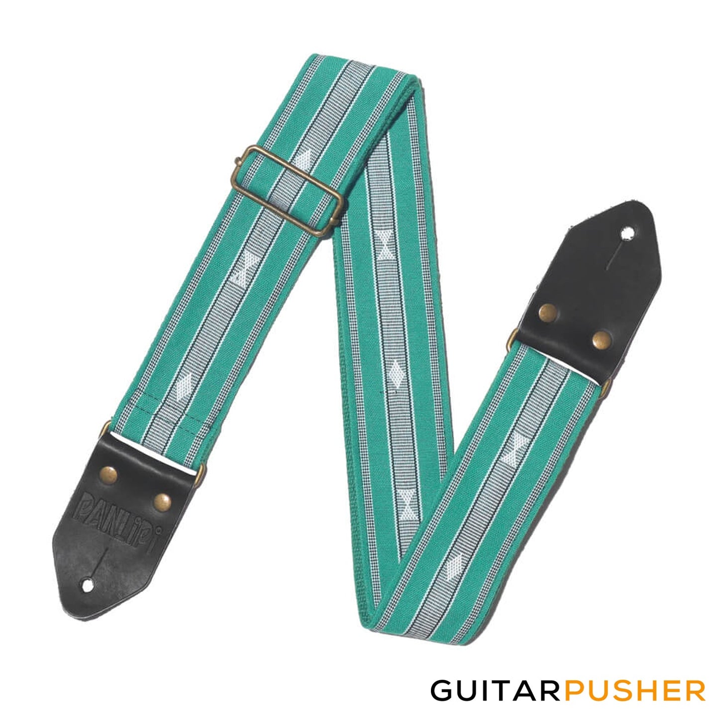 Panlipi Loom Weave Audrey SAG13 Guitar Strap - Green