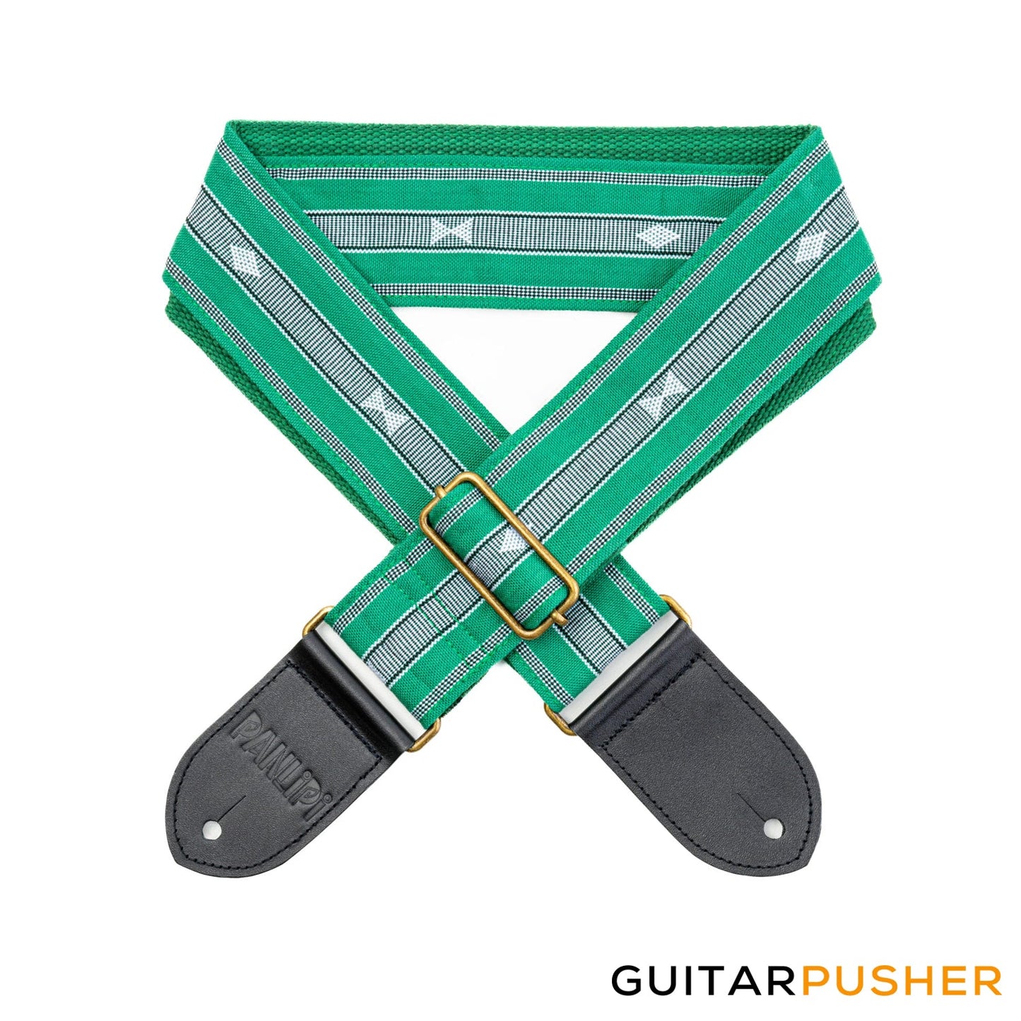 Panlipi Loom Weave Audrey SAG13A Guitar Strap - Green