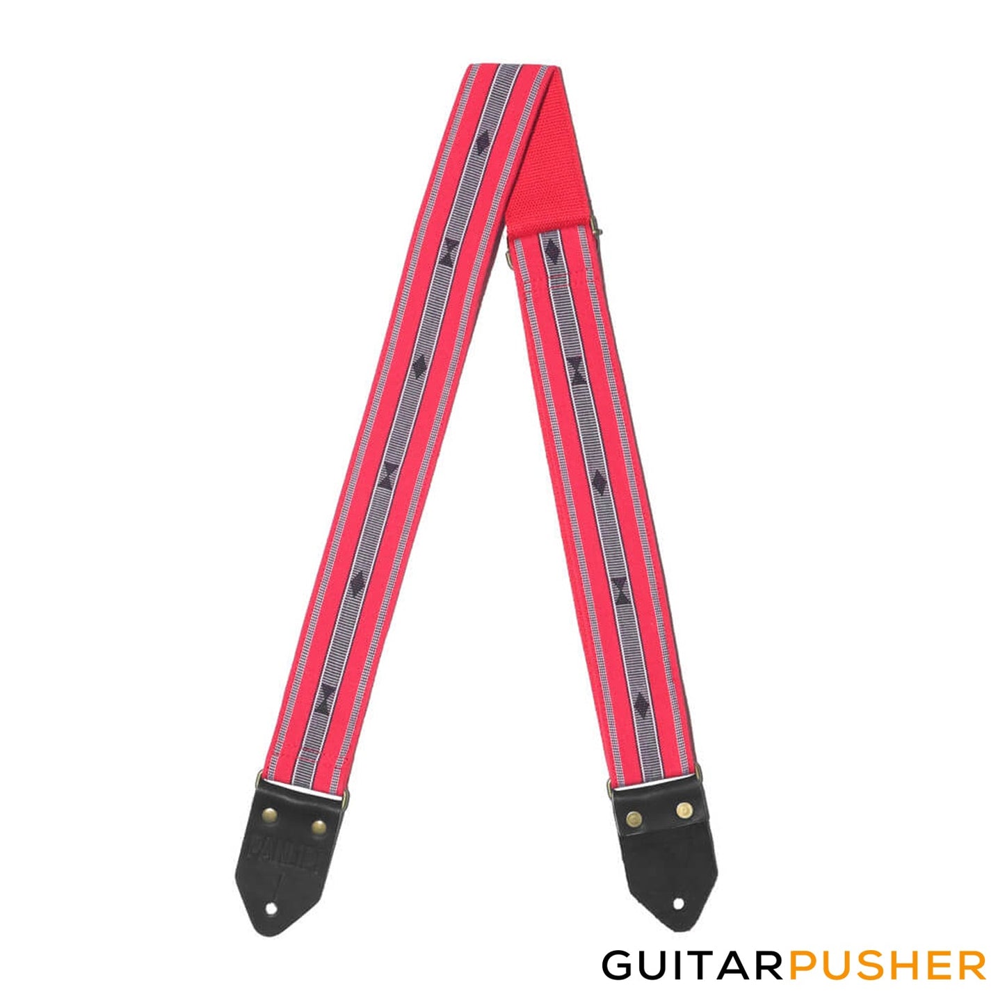 Panlipi Loom Weave Audrey SAG12 Guitar Strap - Red