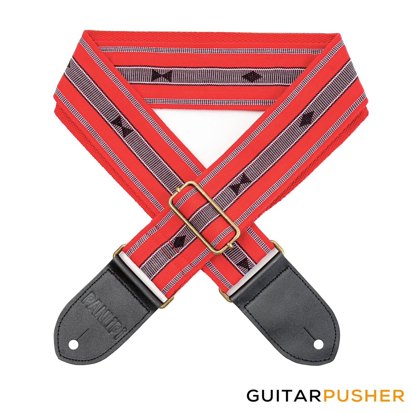 Panlipi Loom Weave Audrey SAG12A Guitar Strap - Red