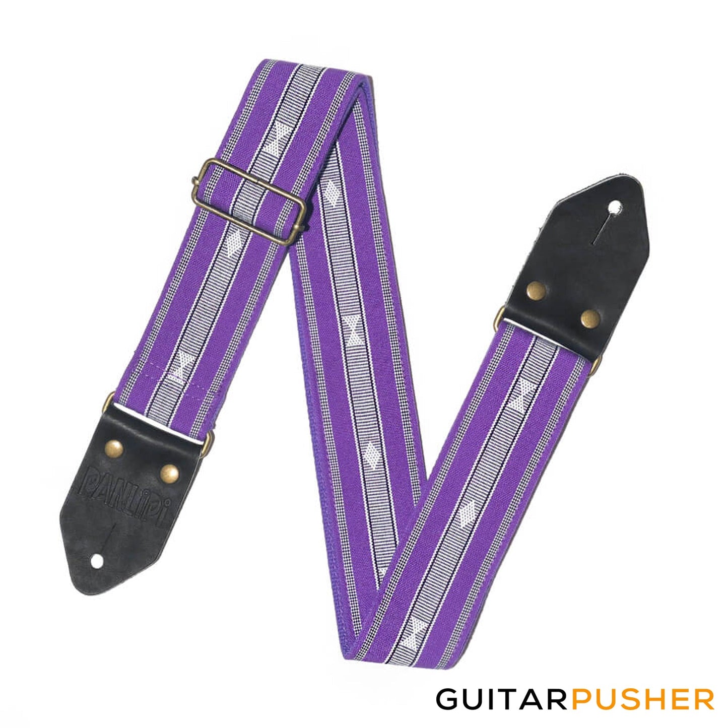 Panlipi Loom Weave Audrey SAG14 Guitar Strap - Violet