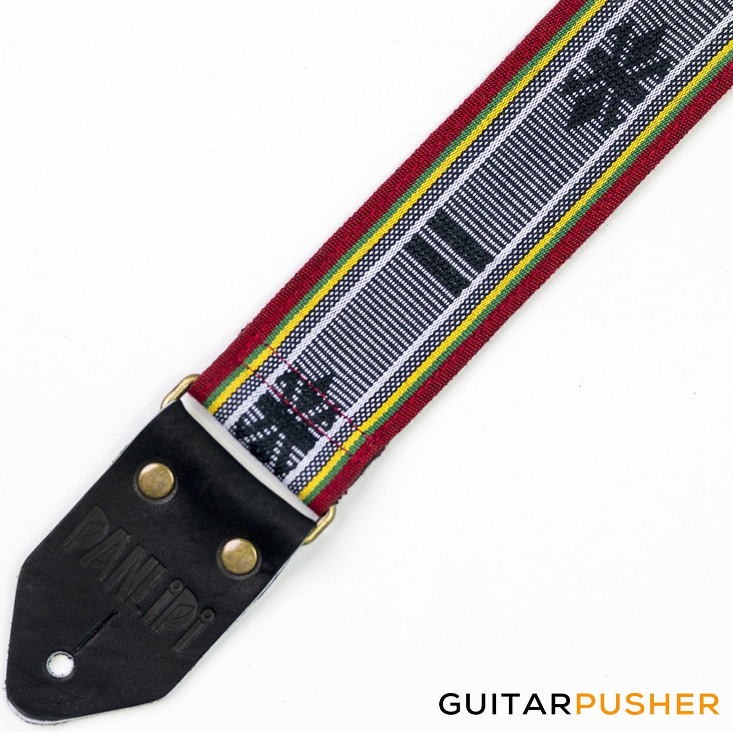 Panlipi Loom Weave Colibangbang BAGU02 Guitar Strap - Red/White/Yellow/Geen