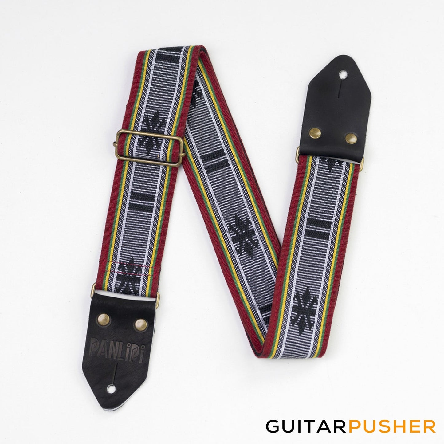 Panlipi Loom Weave Colibangbang BAGU02 Guitar Strap - Red/White/Yellow/Geen