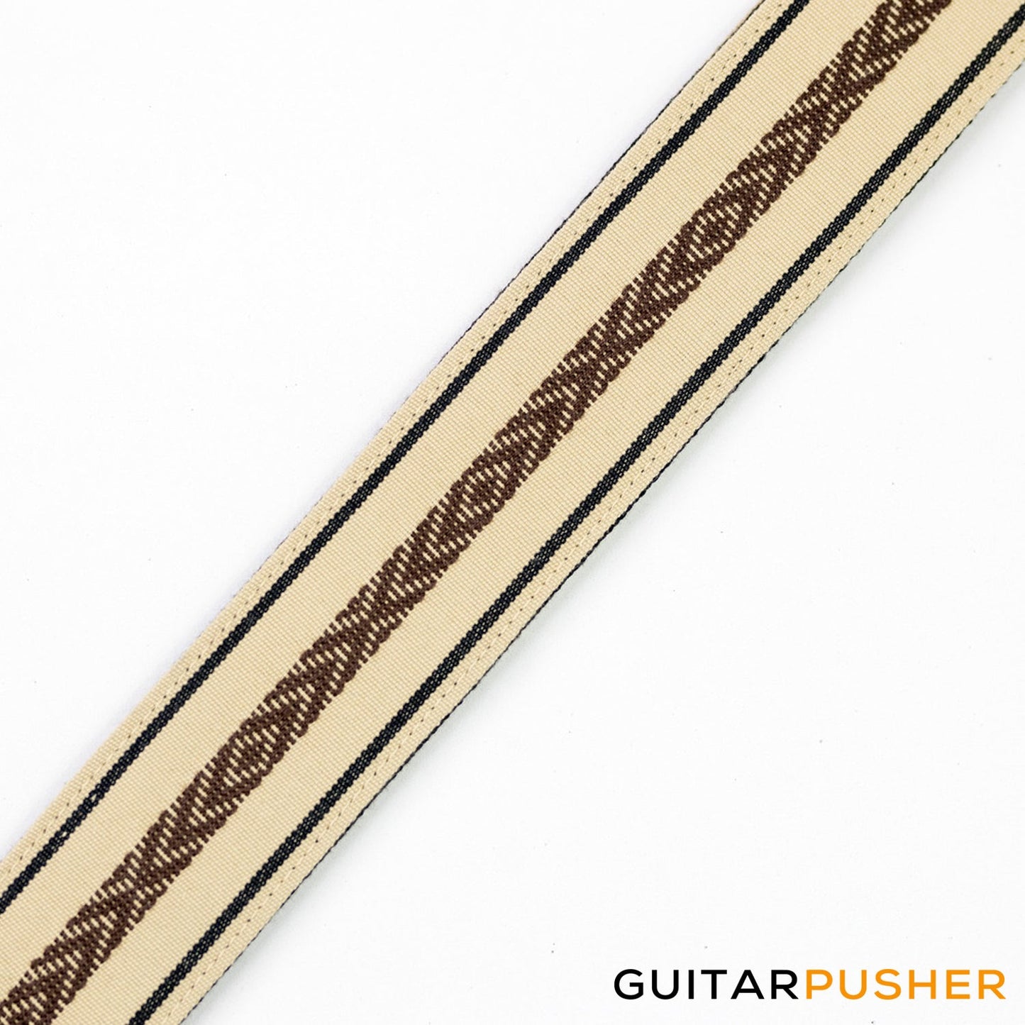 Panlipi Loom Weave Cuabao BAGU05 Guitar Strap - Brown Cream