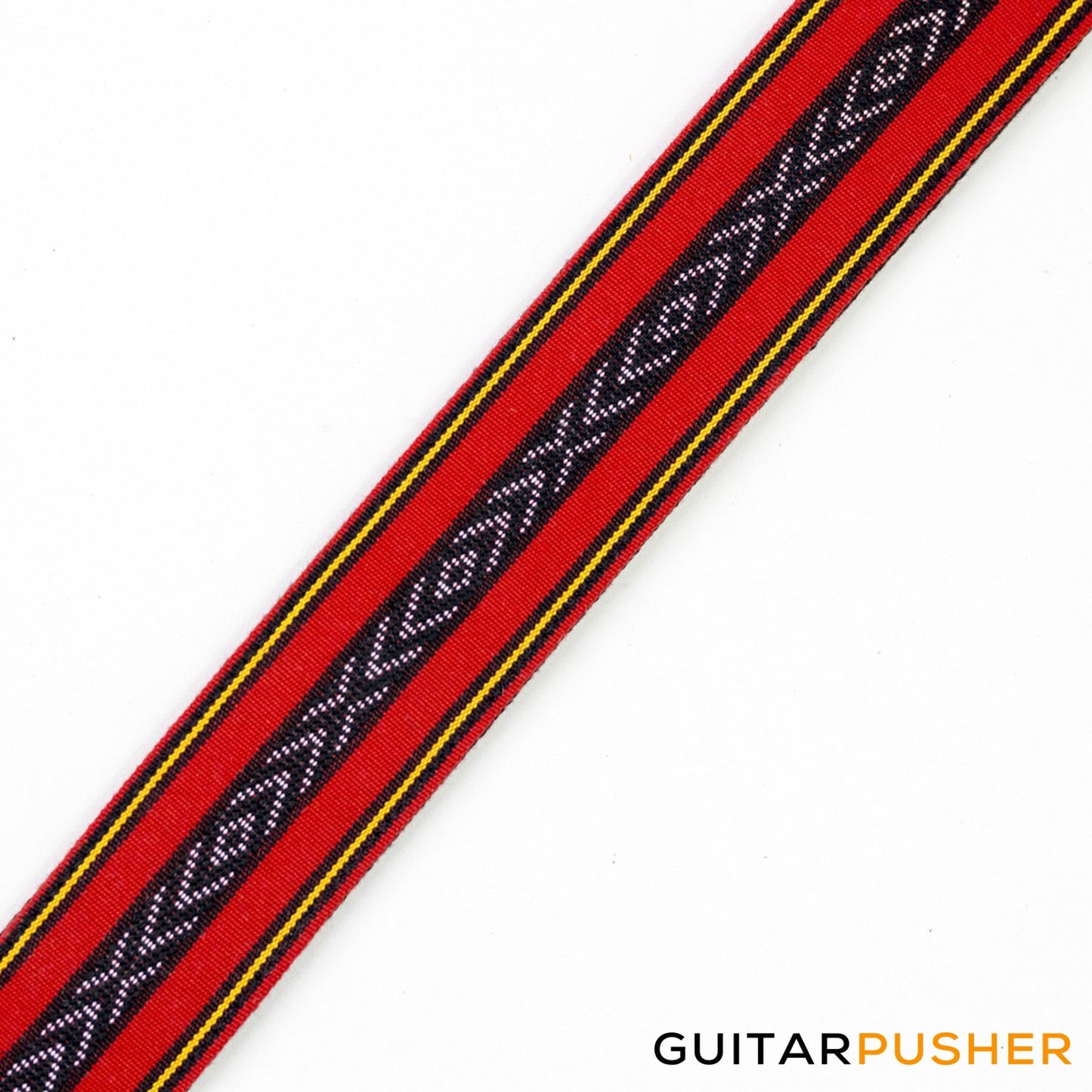 Panlipi Loom Weave Cuabao BAGU03 Guitar Strap - Red/Yellow