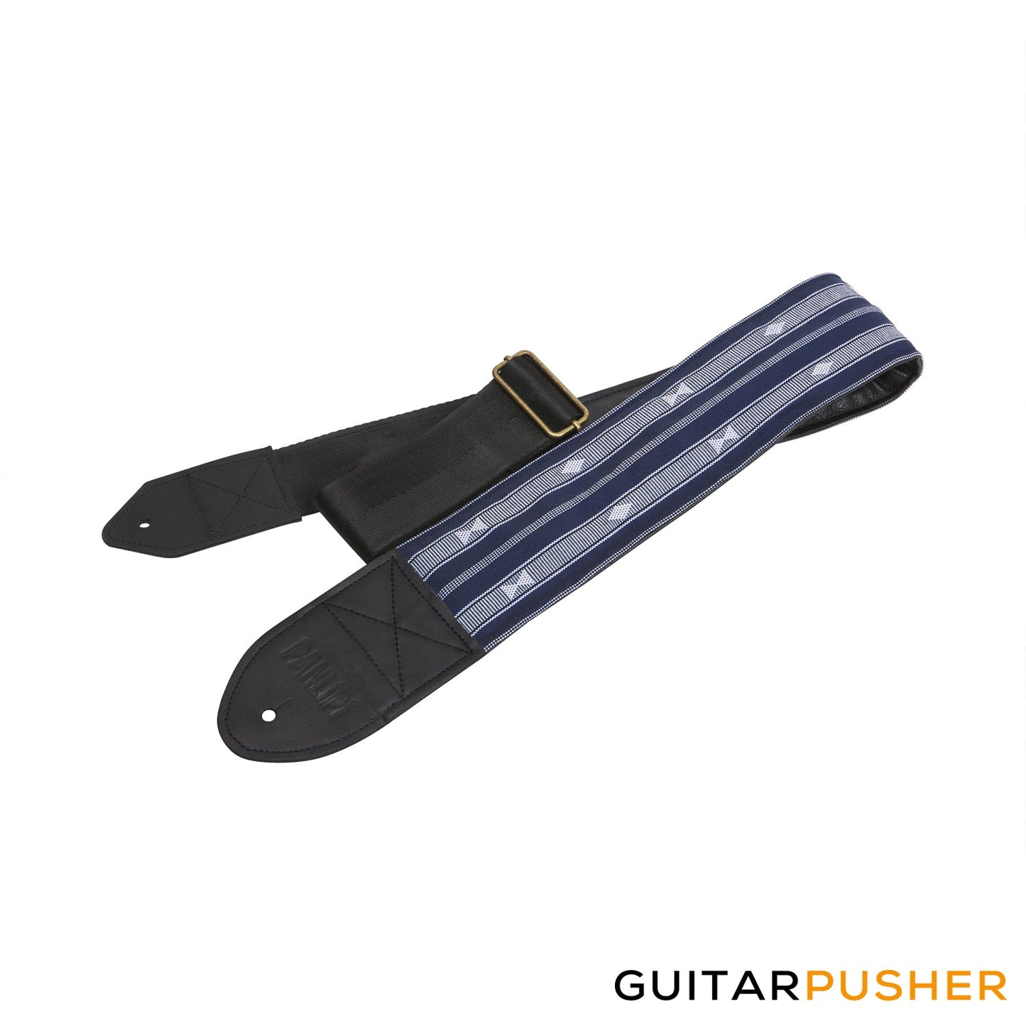Panlipi Sagada Loom Weave Audrey BASSSAG07 3" Bass Guitar Strap - Navy Blue