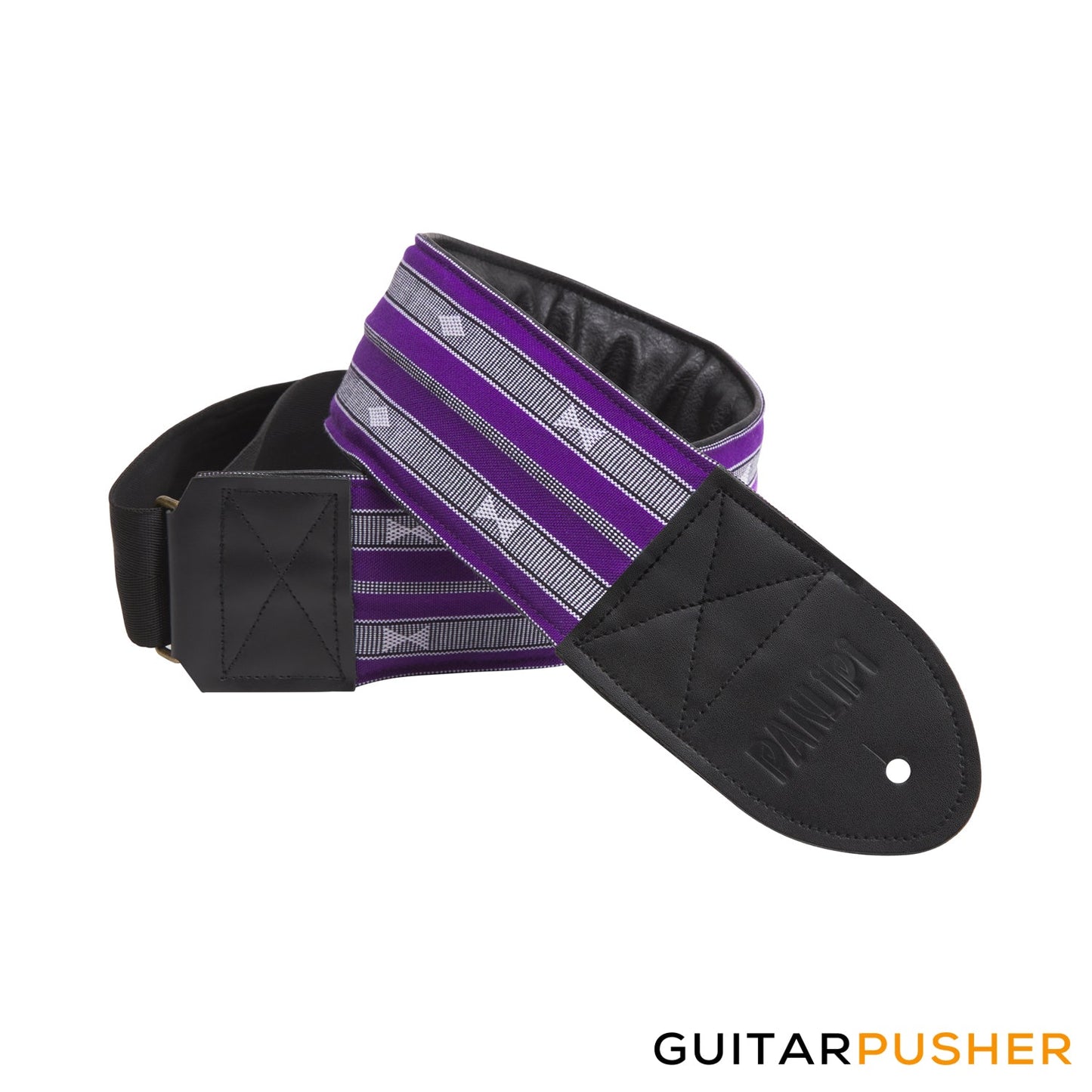 Panlipi Sagada Loom Weave Audrey BASSSAG14 3" Bass Guitar Strap - Violet