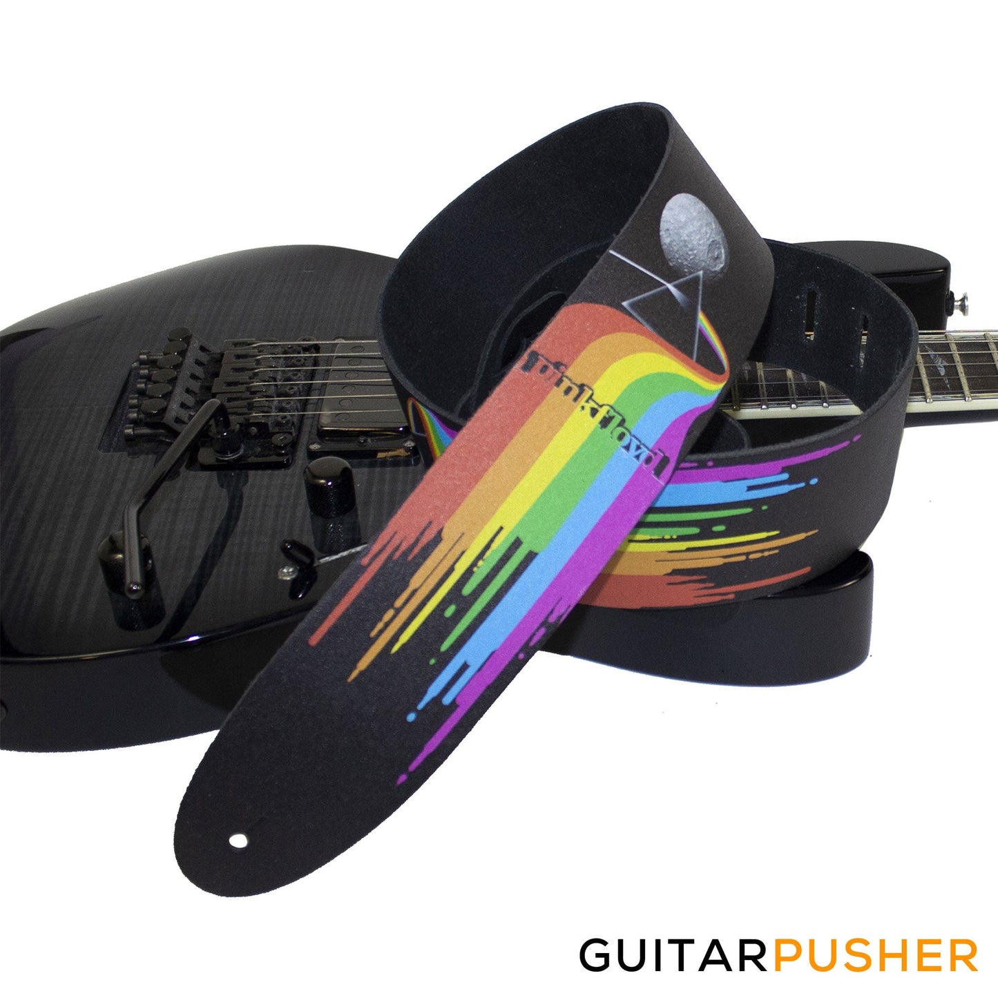 Perri's Leather Official Pink Floyd 2.5" Leather Printed Guitar Strap