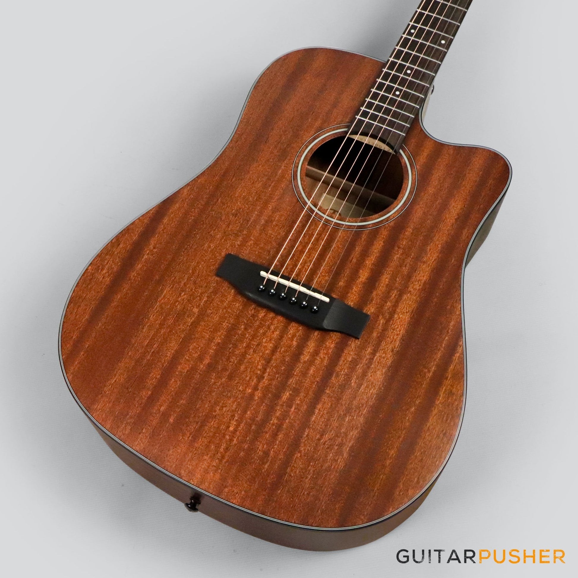 Phoebus PG-30NC v3 All-Mahogany Dreadnought (3rd Gen.) Acoustic Guitar w/ Gig Bag - GuitarPusher