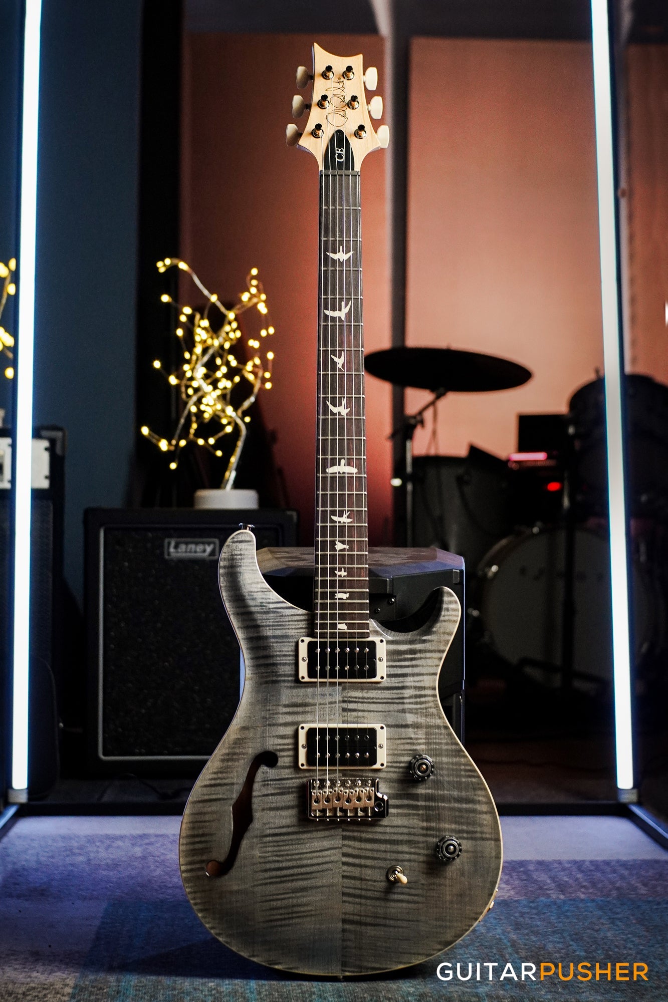 PRS Guitars Bolt-On CE 24 Semi-Hollow Electric Guitar Faded Gray Black