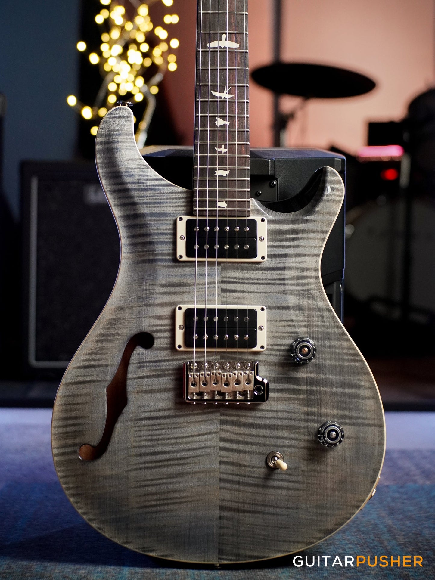 PRS Guitars Bolt-On CE 24 Semi-Hollow Electric Guitar Faded Gray Black