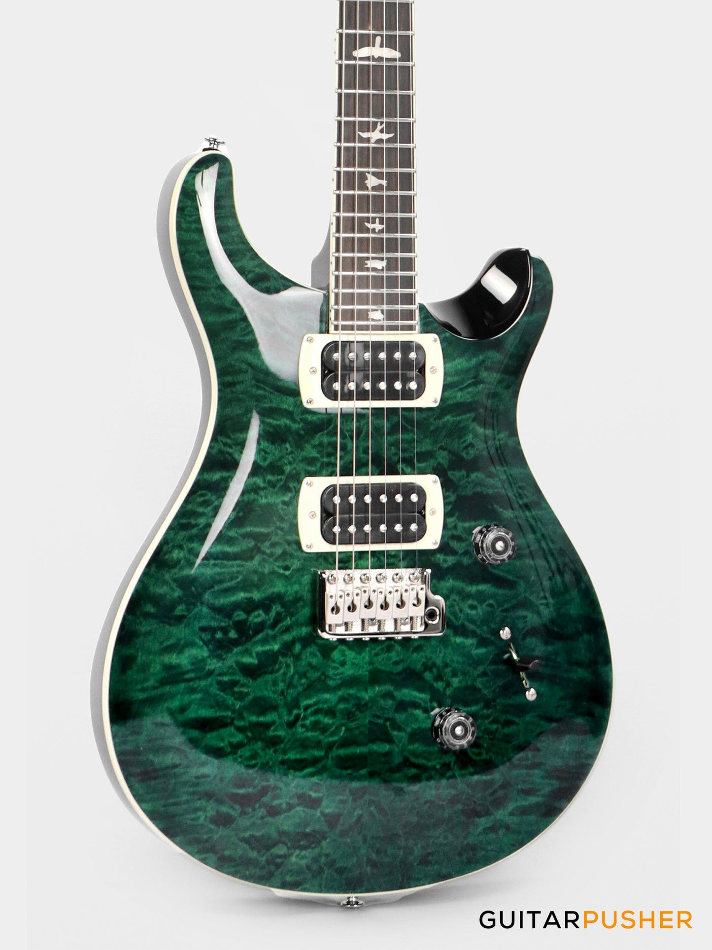 PRS Guitars SE Custom 24 Quilt Electric Guitar (Teal Black)