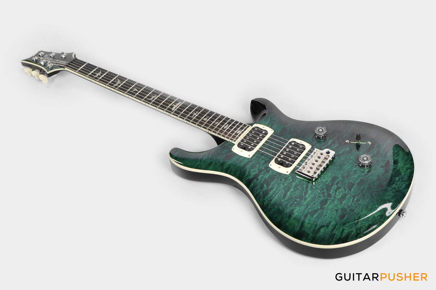 PRS Guitars SE Custom 24 Quilt Electric Guitar (Teal Black)
