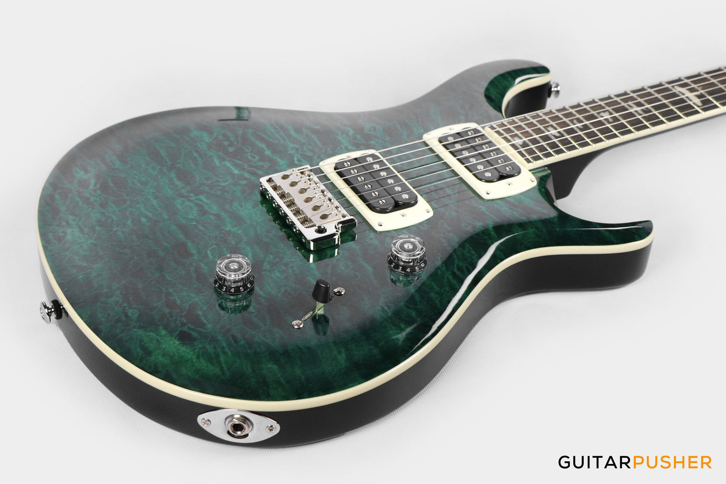 PRS Guitars SE Custom 24 Quilt Electric Guitar (Teal Black)