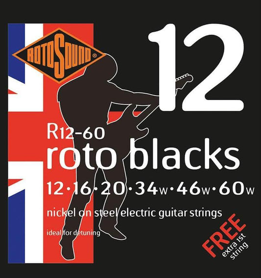 Rotosound Custom Gauge Nickel Electric Guitar String Set - GuitarPusher