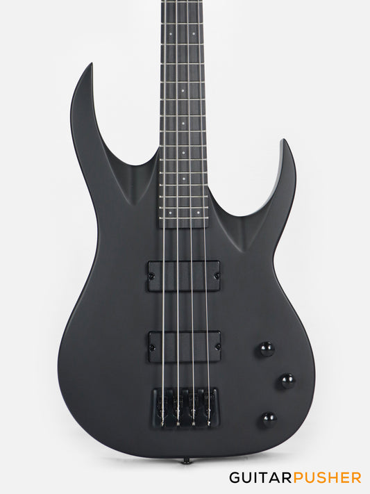 S by Solar AB4.4C-E Carbon Black Bass Guitar