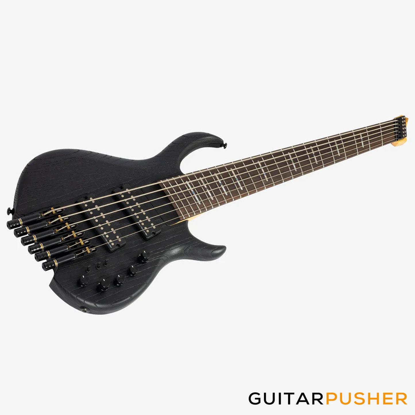 Sire M6 Swamp Ash Sandblasted 6-String Headless Bass Black (2025)