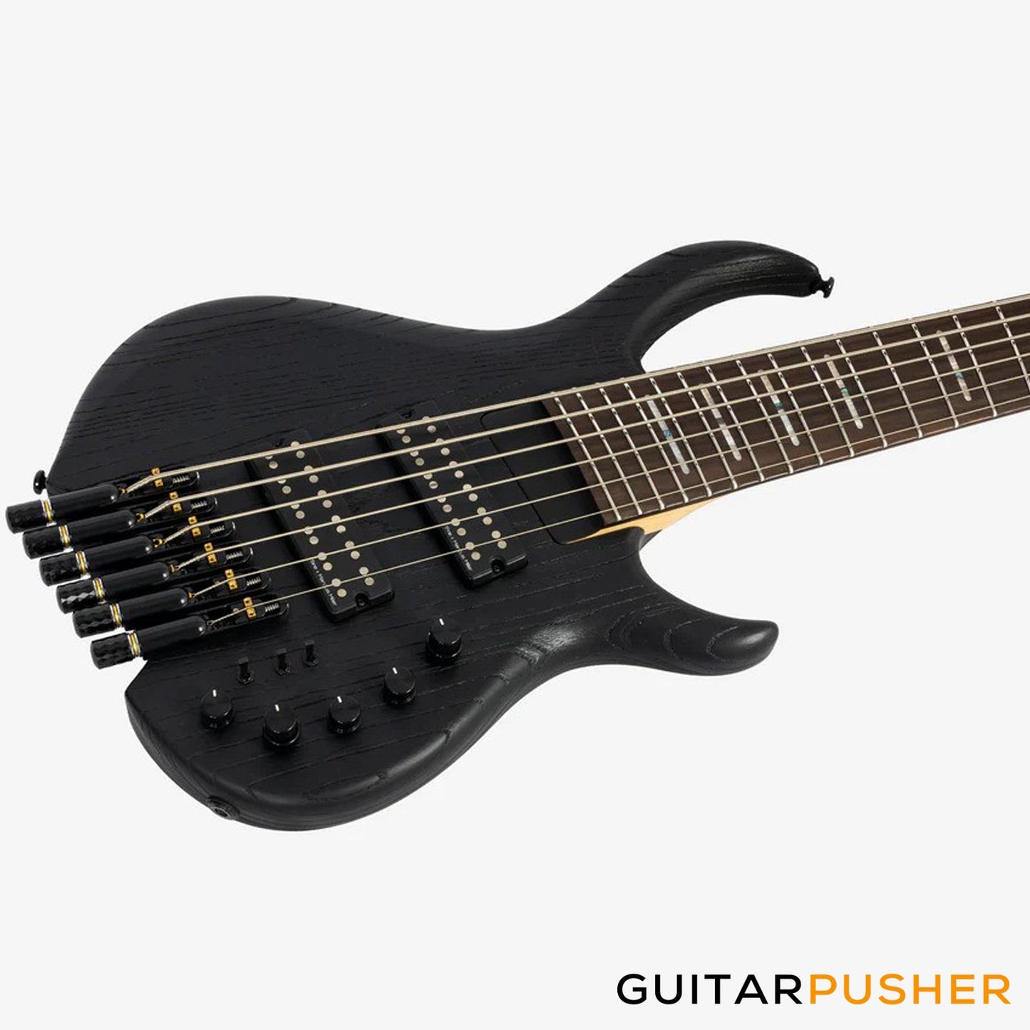 Sire M6 Swamp Ash Sandblasted 6-String Headless Bass Black (2025)