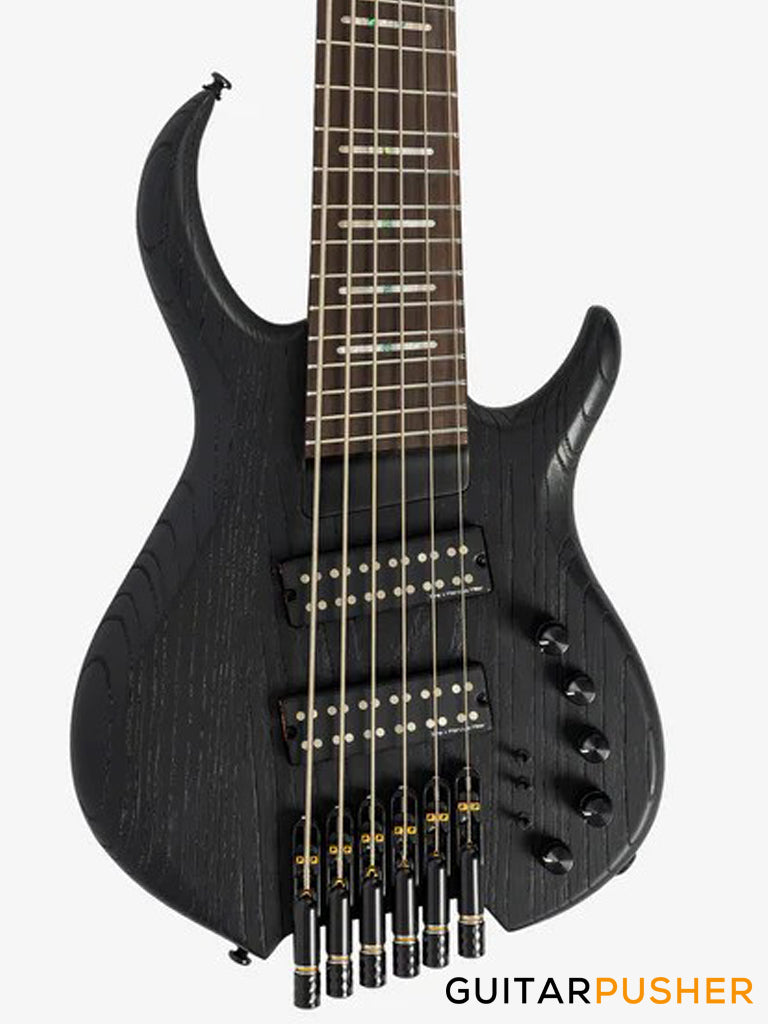 Sire M6 Swamp Ash Sandblasted 6-String Headless Bass Black (2025)