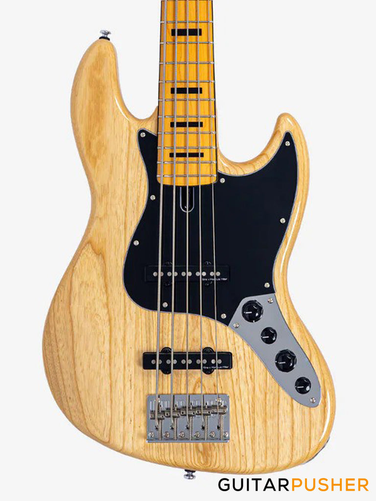 Sire V7 Vintage Swamp Ash 5-String JB Bass Guitar - Natural (New Gen)