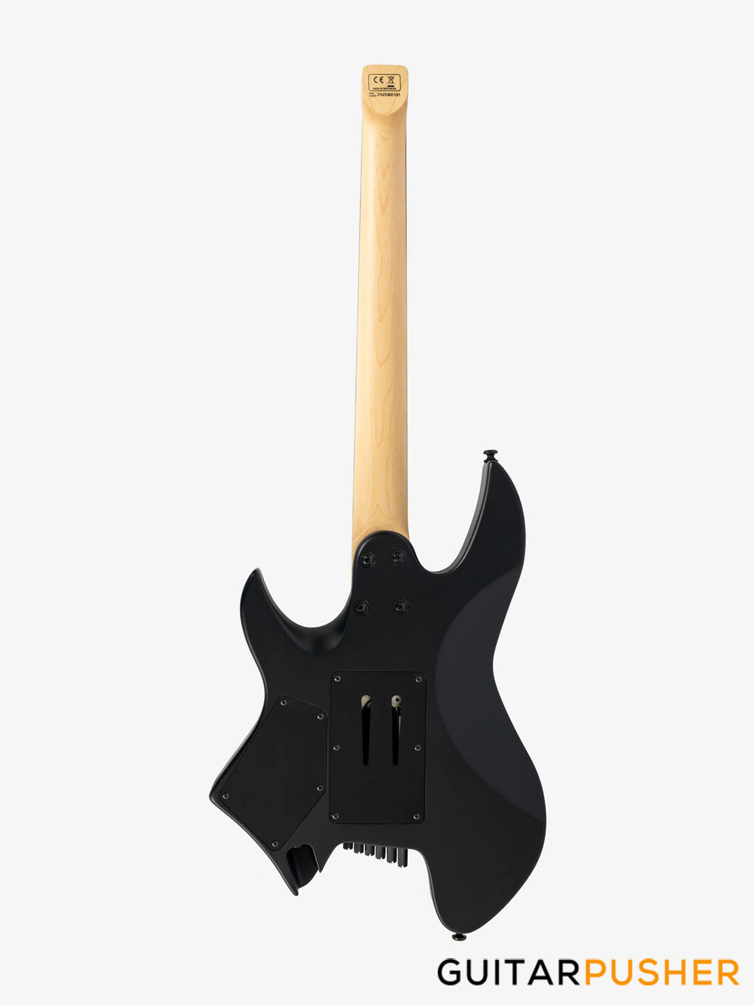 Sire X6 Mahogany w/ Maple Top Headless Electric Guitar - Black Satin