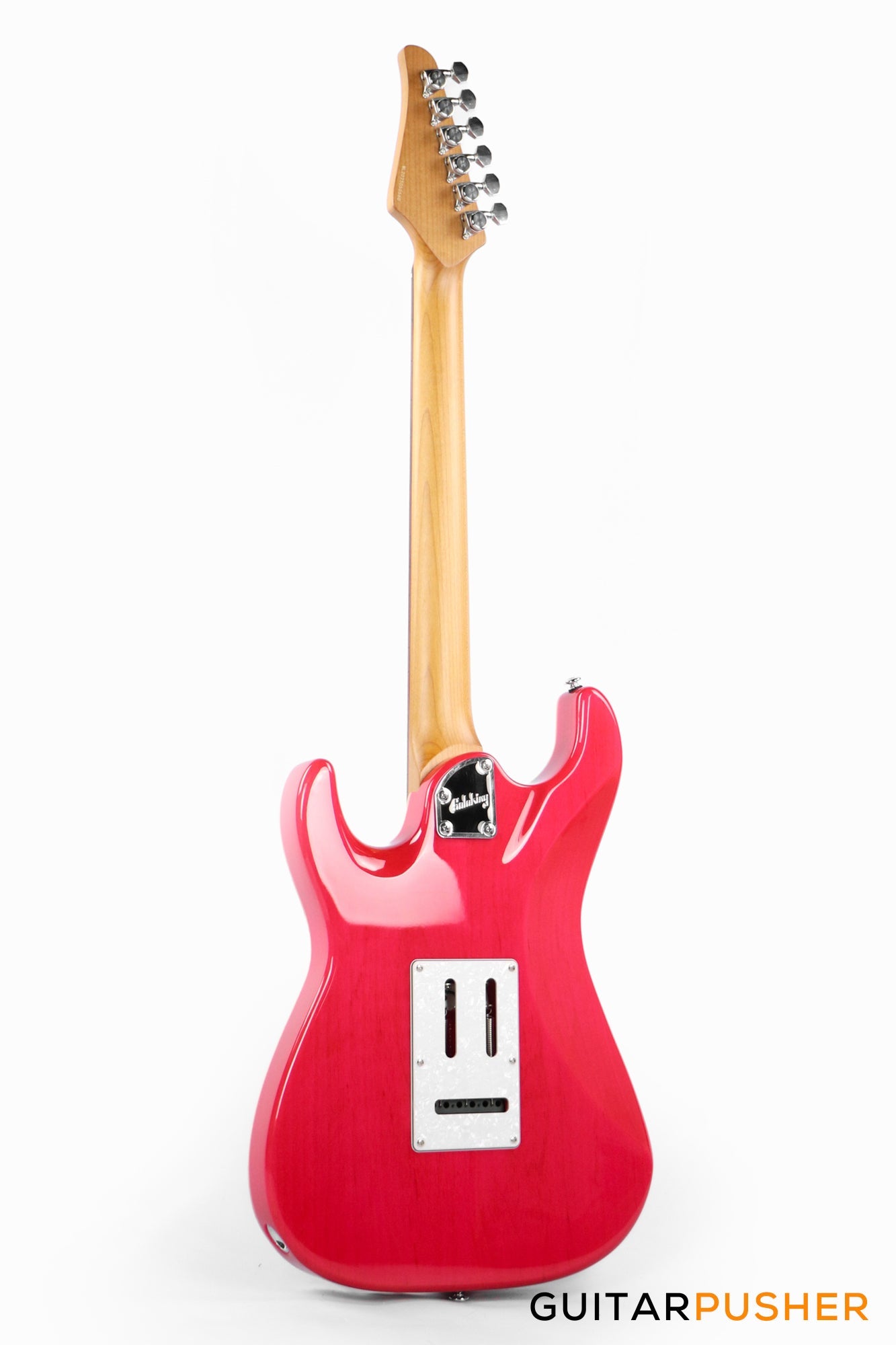 Soloking MS-1 Classic 22 HSS Quilt Top with Rosewood FB JESCAR - Strawberry Wakesurf