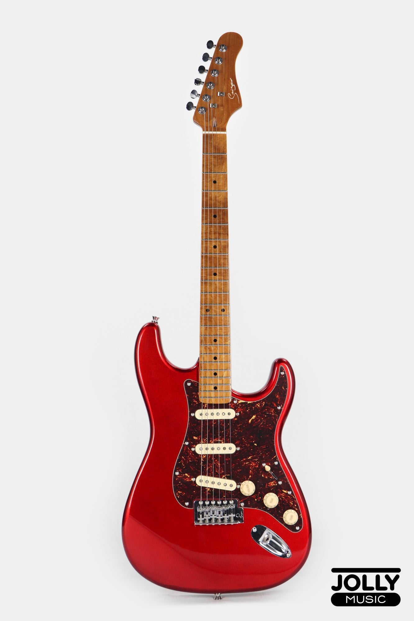 Smiger LG-2-PRO-S S-Style Electric Guitar - Metallic Red