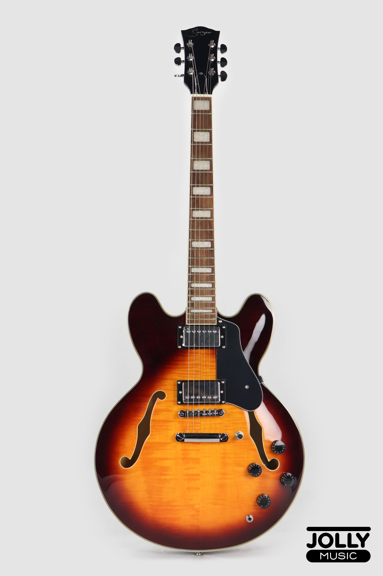 Smiger S-G16 Semi-Hollow Electric Guitar - Sunburst